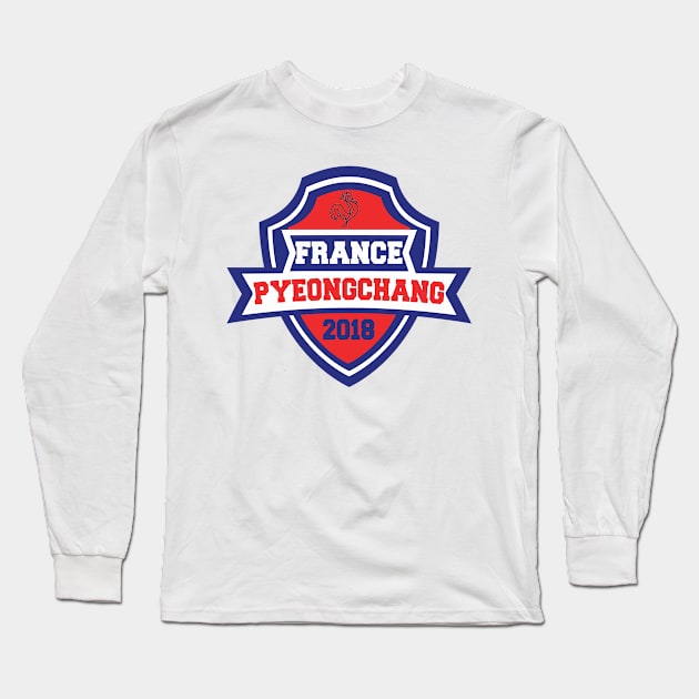 Team France Pyeongchang 2018 Long Sleeve T-Shirt by OffesniveLine